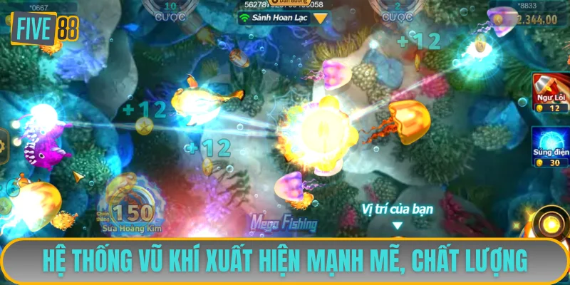 Hệ thống vũ khí xuất hiện mạnh mẽ, chất lượng